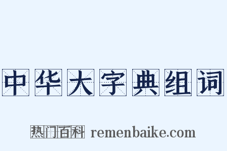 中华大字典组词是什么意思的图片